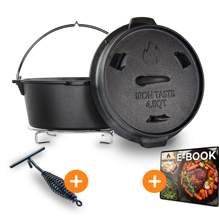 IRON TASTE Dutch Oven Set ohne Füße