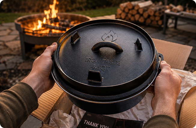 IRON TASTE Dutch Oven pre-seasoned product